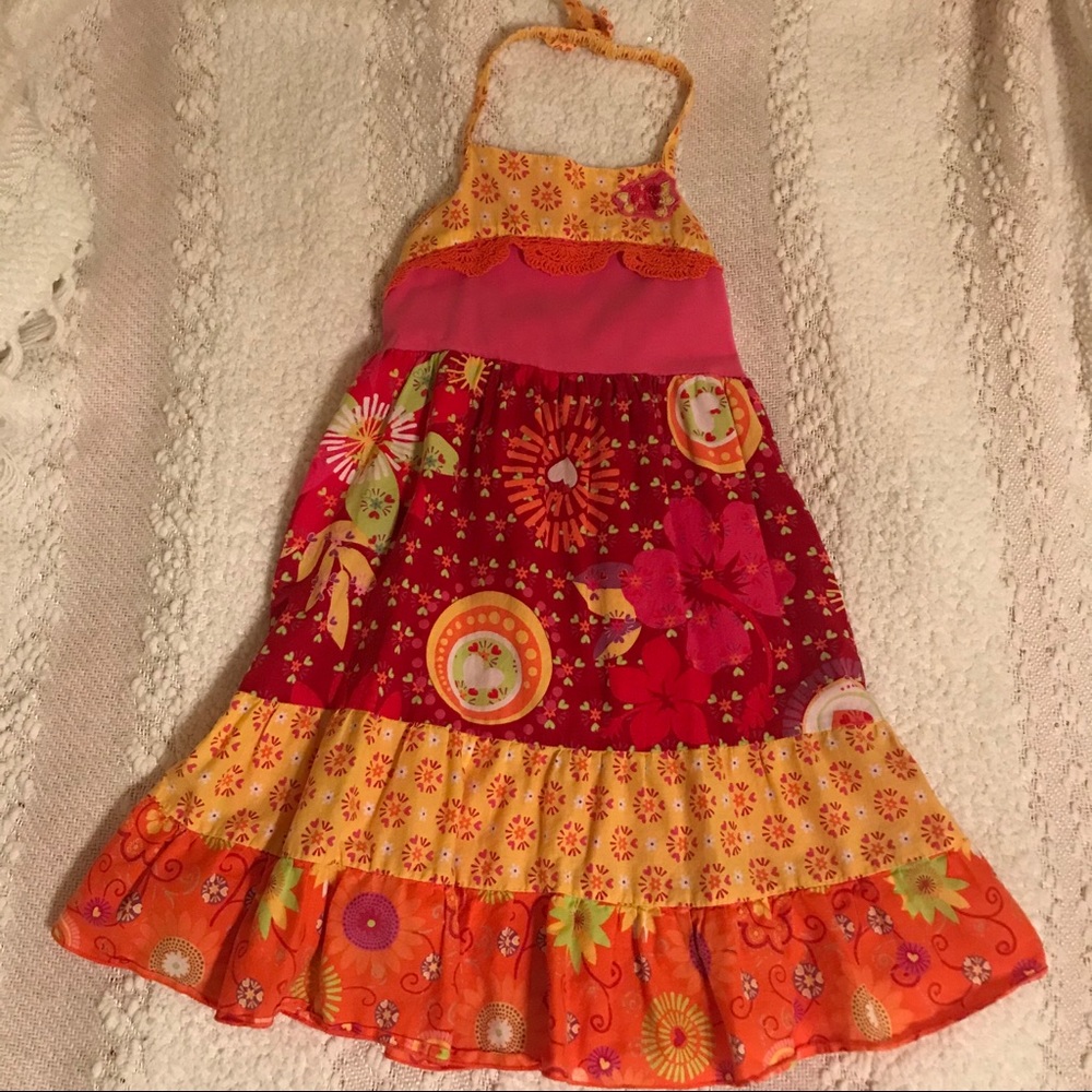 Beautiful vibrant summer dress